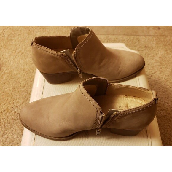 Ankle Bootie NATURALIZER taupe Zarie Leather Boots 7W-shoes